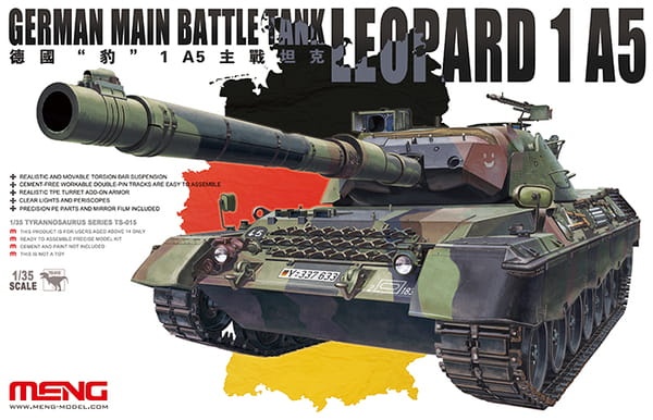 Zdjęcie główne produktu German Main Battle Tank Leopard 1 A5 1:35 Meng TS-015