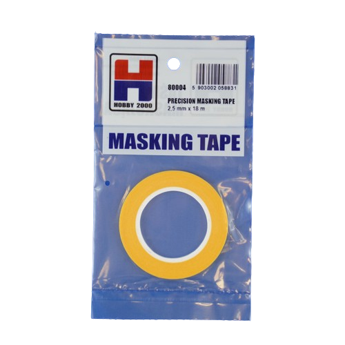 Precision masking tape 2.5mm x 18m Hobby 2000 80004