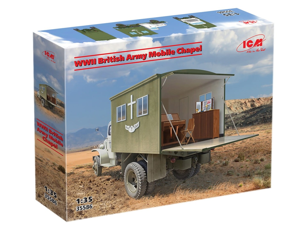 Zdjęcie dodatkowe produktu WWII British Army Mobile Chapel 1:35 ICM 35586