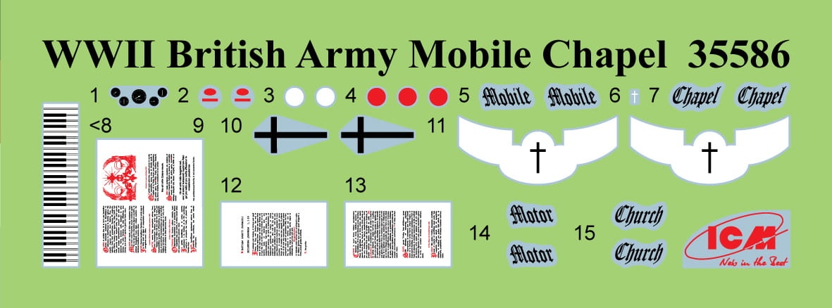 Zdjęcie dodatkowe produktu WWII British Army Mobile Chapel 1:35 ICM 35586