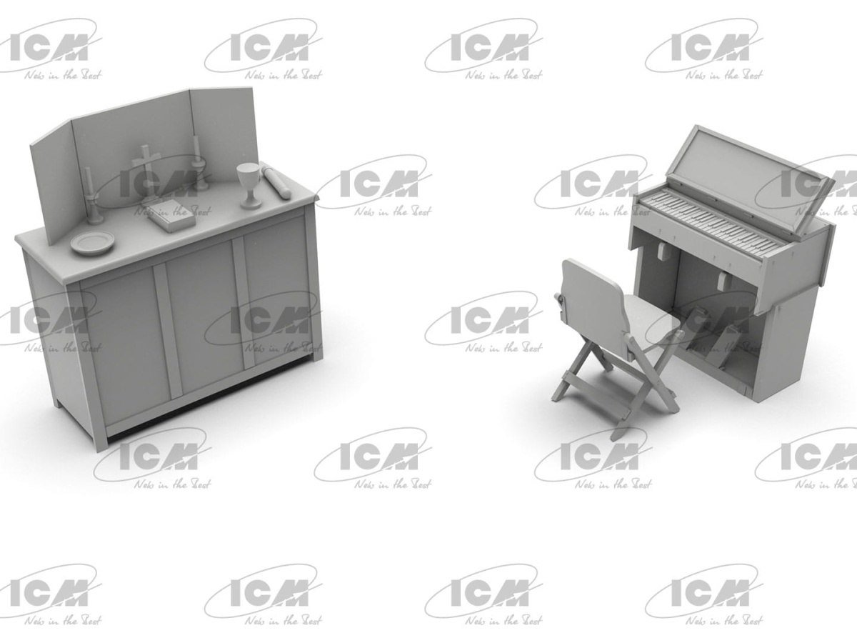 Zdjęcie dodatkowe produktu WWII British Army Mobile Chapel 1:35 ICM 35586