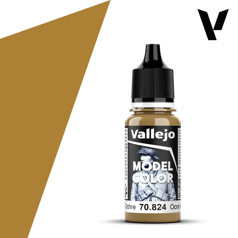 Zdjęcie dodatkowe produktu Vallejo 70824 German Camouflage Orange Ochre Model Color Farba