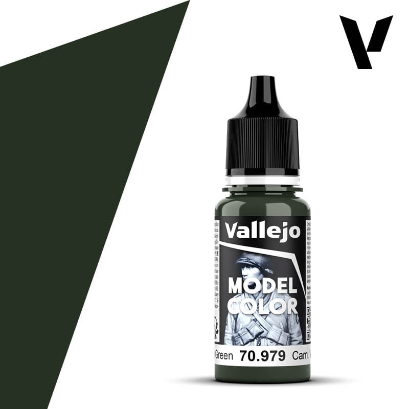 Zdjęcie dodatkowe produktu Vallejo 70979 German Camouflage Dark Green Model Color Farba