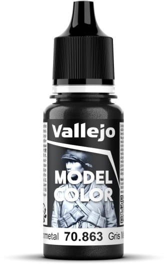 Zdjęcie główne produktu Vallejo 70863 Gunmetal Grey Model Color Farba