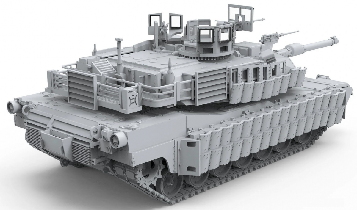Zdjęcie dodatkowe produktu U.S. Main Battle Tank M1A2 SEP ABRAMS TUSK II 1:72 Meng 72003