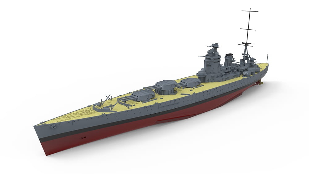 Zdjęcie dodatkowe produktu Royal Navy Battleship H.M.S. Rodney (29) 1:700 Meng PS001