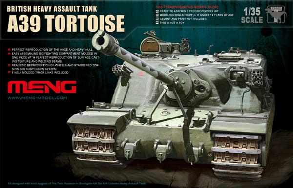 Zdjęcie główne produktu British Heavy Assault Tank A39 Tortoise 1:35 Meng TS002