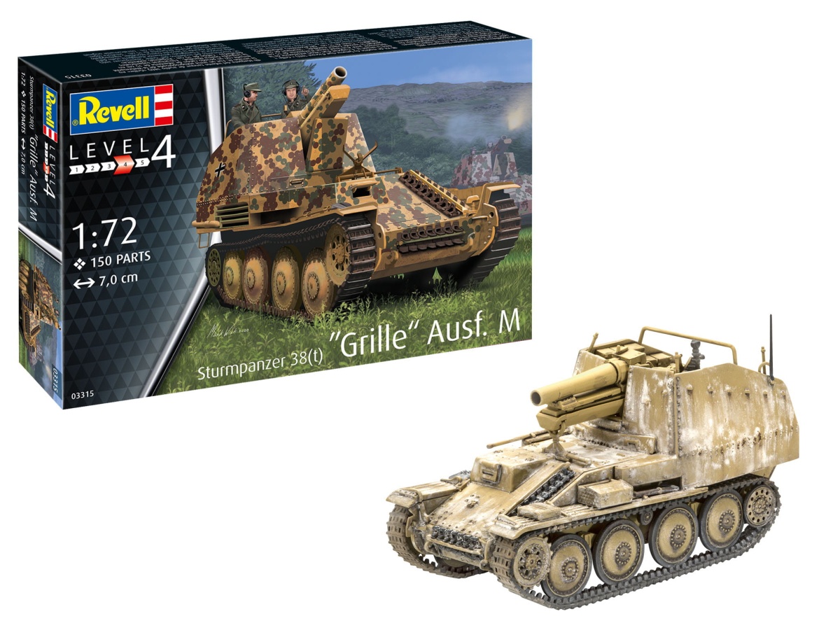 Zdjęcie główne produktu Sturmpanzer 38(t) Grille Ausf. M 1:72 Revell 03315