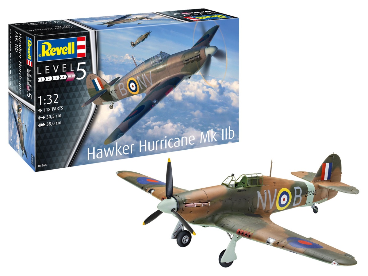 Zdjęcie główne produktu Hawker Hurricane Mk IIb 1:32 Revell 04968