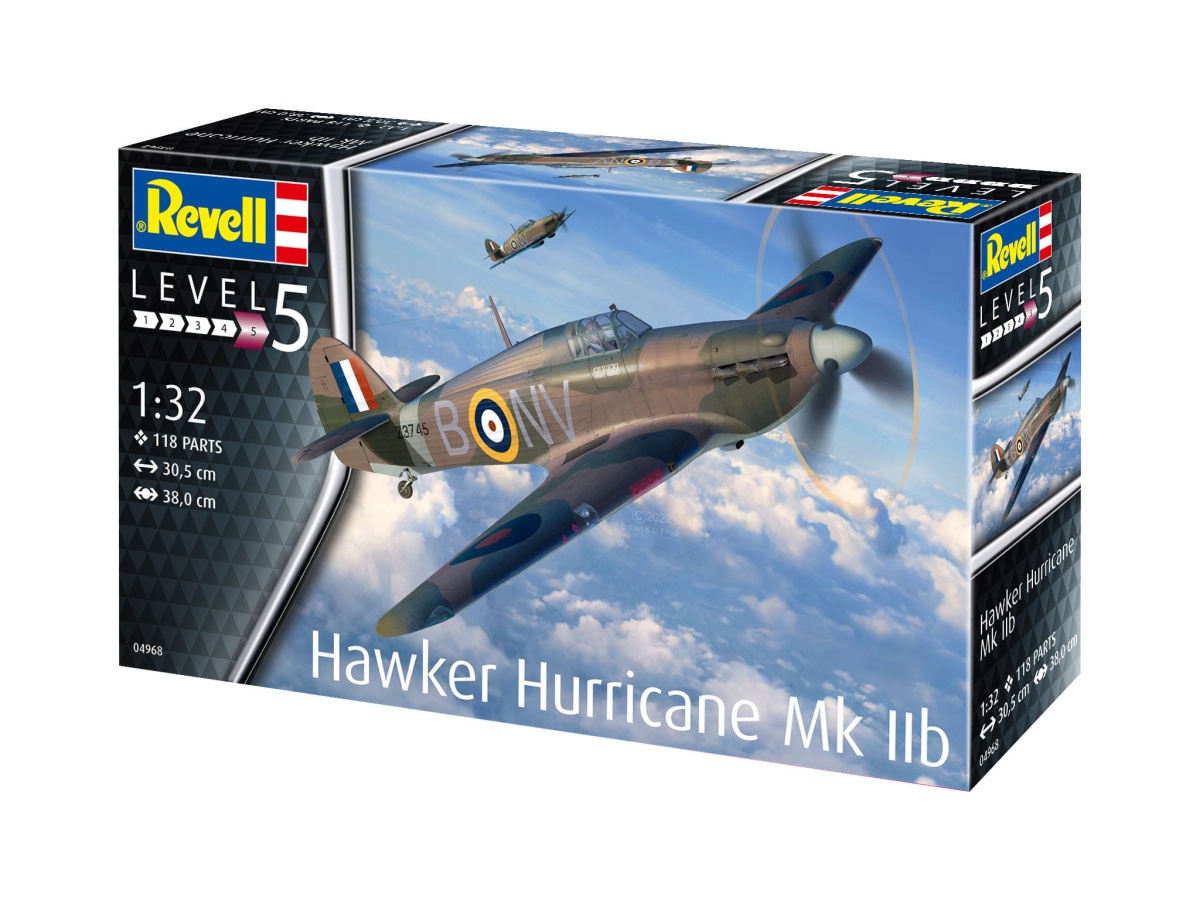Zdjęcie dodatkowe produktu Hawker Hurricane Mk IIb 1:32 Revell 04968