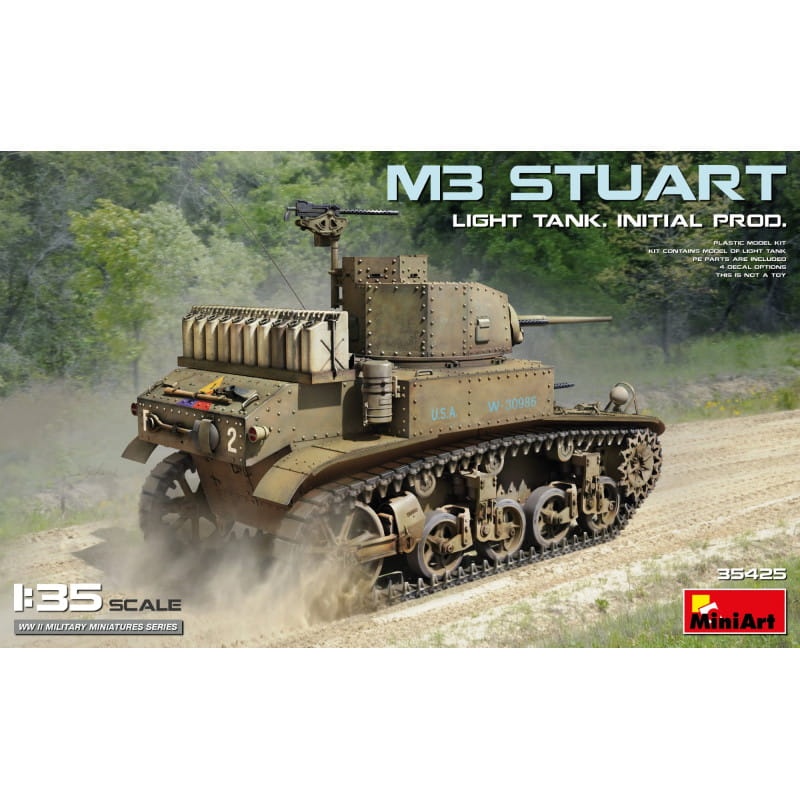 Zdjęcie główne produktu M3 Stuart Light Tank Initial Production 1:35 MiniArt 35425
