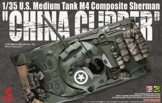 Zdjęcie główne produktu US Medium Tank M4 Composite Sherman China Clipper 1:35 Asuka 35-034