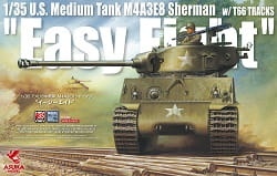 Zdjęcie główne produktu M4A3E8 Sherman Easy Eight with T66 Tracks 1:35 Asuka 35-020