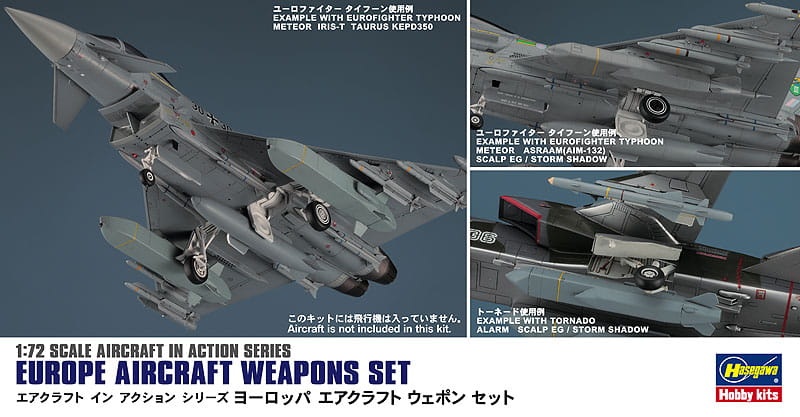 Zdjęcie główne produktu Europe Aircraft Weapons Set 1:72 Hasegawa X72-15