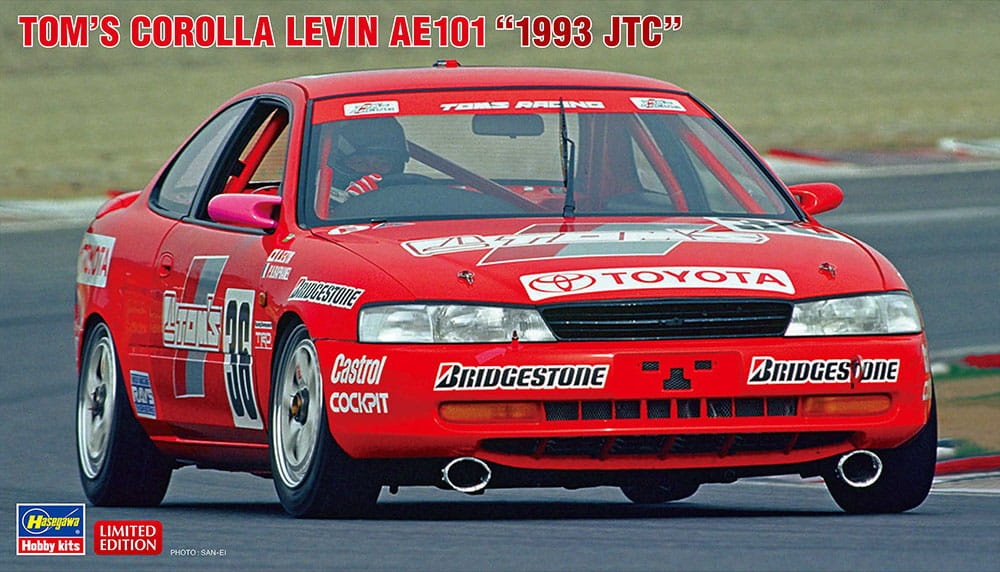 Zdjęcie główne produktu Toyota Corolla Levin AE101 Toms 1993 JTC 1:24 Hasegawa 20542