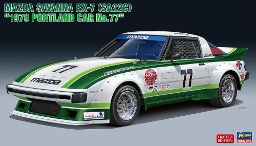 Mazda Savanna RX-7 (SA22C) 1979 Portland Car No.77 1:24 Hasegawa 20661