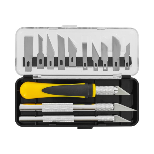 Modelcraft knives (scalpel) with blades Modelcraft type #1 and type #2 and type #5 Shesto PKN3305-S