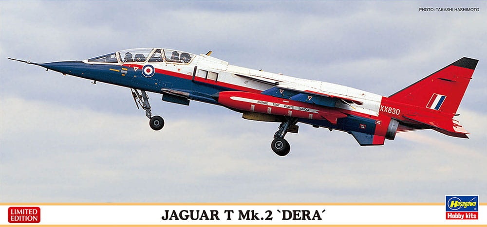 Zdjęcie główne produktu Jaguar T Mk.2 DERA 1:72 Hasegawa 02459