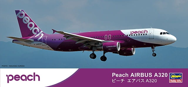 Zdjęcie główne produktu Airbus A320 Peach 1:200 Hasegawa 10741