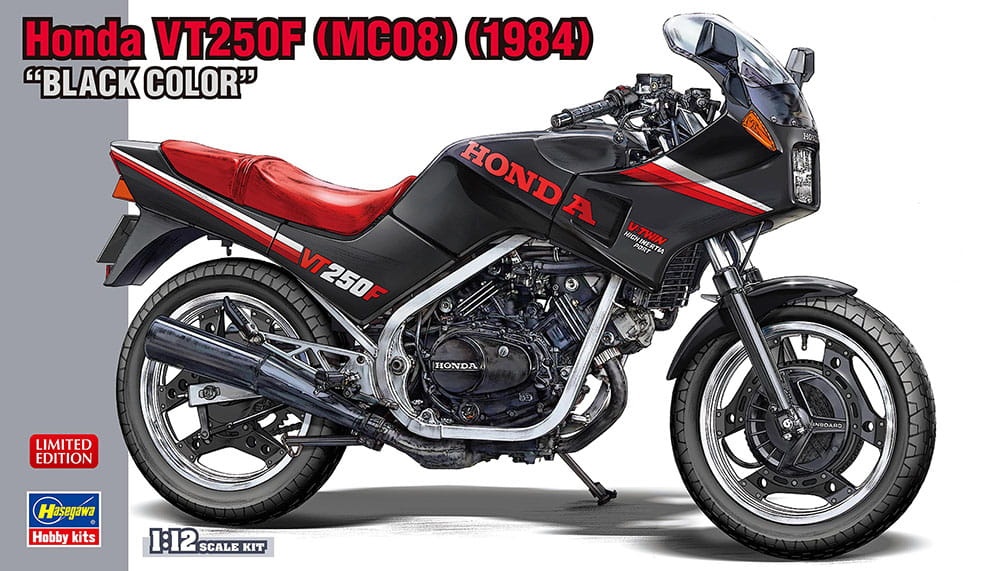 Zdjęcie główne produktu Honda VT250F (MC08) (1984) Black Color 1:12 Hasegawa 21755