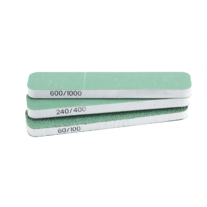 Zdjęcie główne produktu Pilniki elastyczne 60/100, 240/400, 600/1000 Modelcraft (3szt) (90x19x6mm) Shesto PAB1000