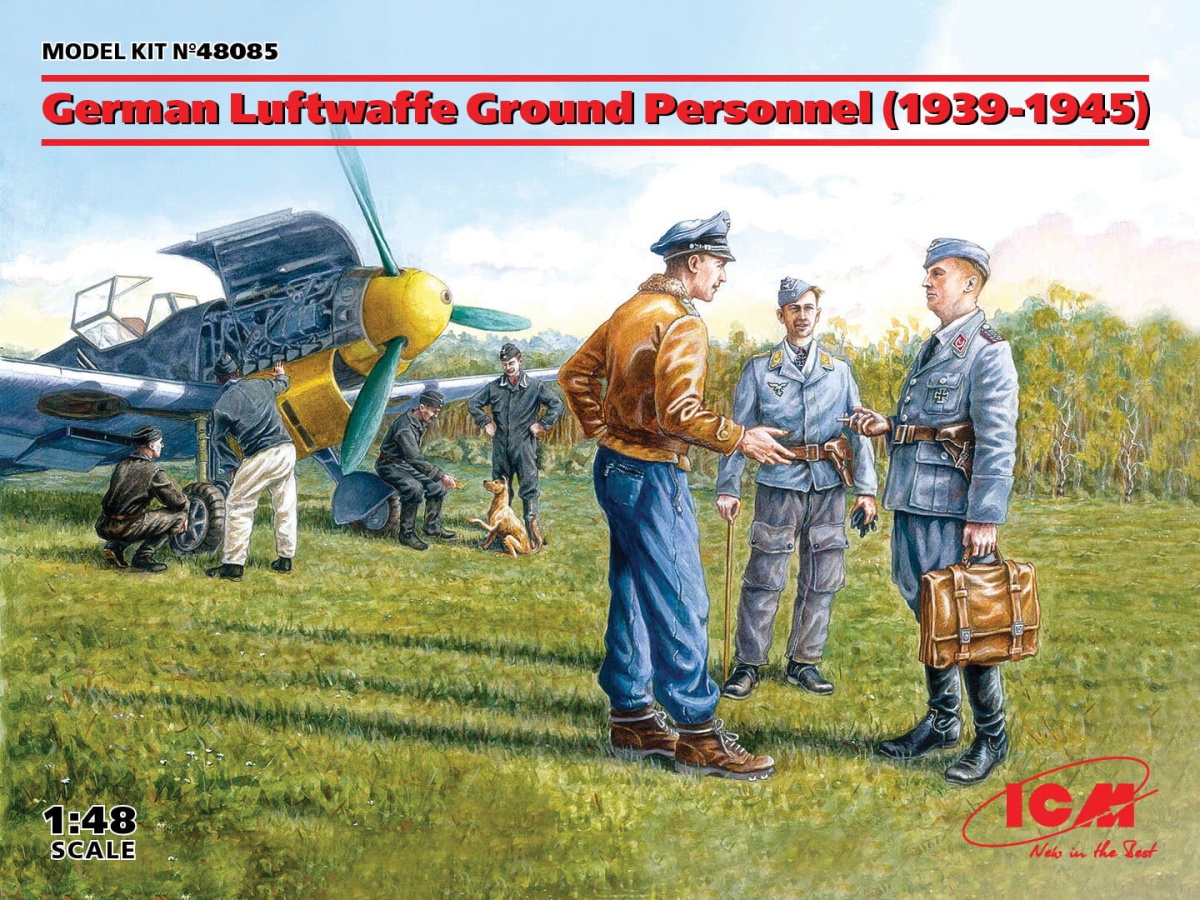 Zdjęcie główne produktu German Luftwaffe Ground Personnel (1939-1945) 1:48 ICM 48085
