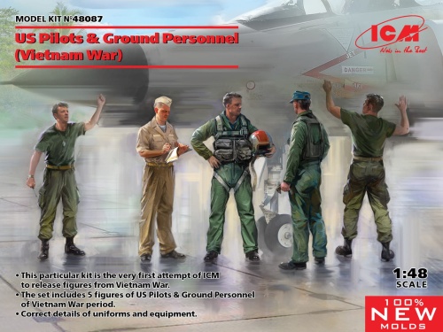 US Pilots and Ground Personnel (Vietnam War) 1:48 ICM 48087