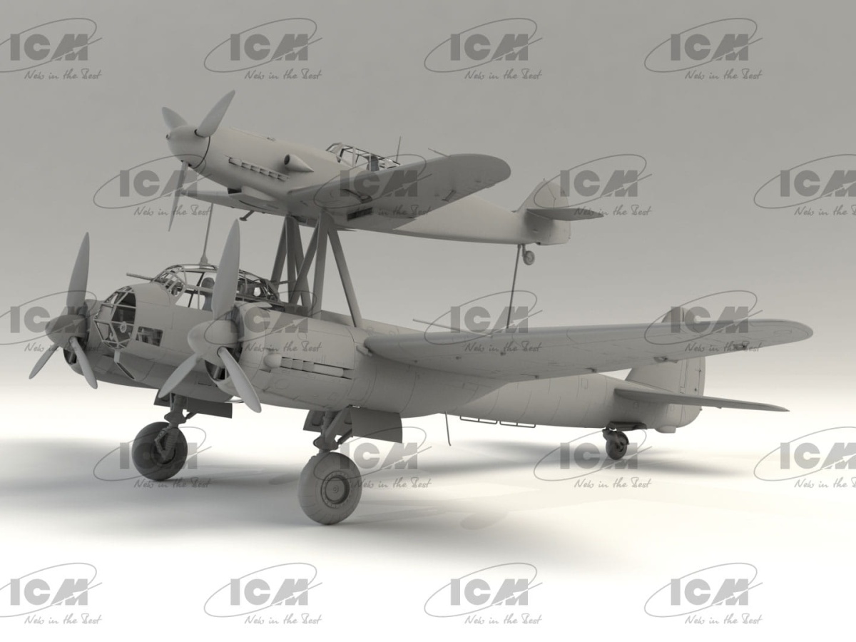 Zdjęcie dodatkowe produktu Mistel S1 German composite training aircraft 1:48 ICM 48101