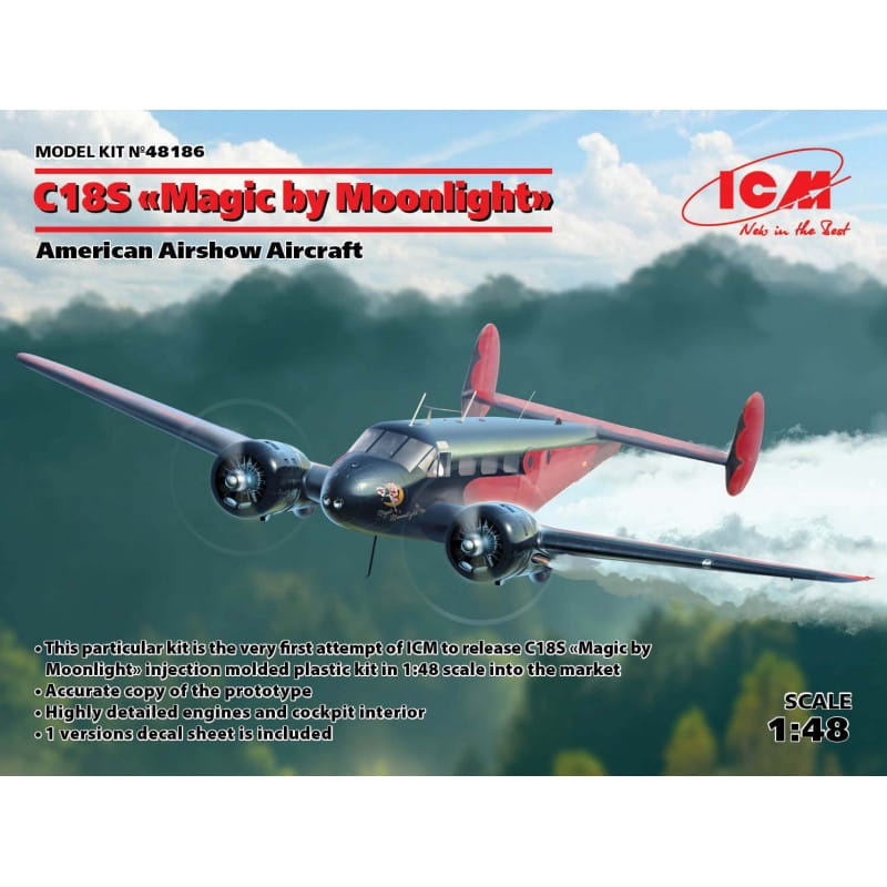 Zdjęcie główne produktu Beech C18S 1:48 ICM 48186