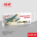 Zdjęcie dodatkowe produktu Acrylic paint set WWII German Aviation ICM 3014