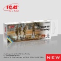 Zdjęcie dodatkowe produktu Acrylic paint set for WWI US infantry ICM 3024