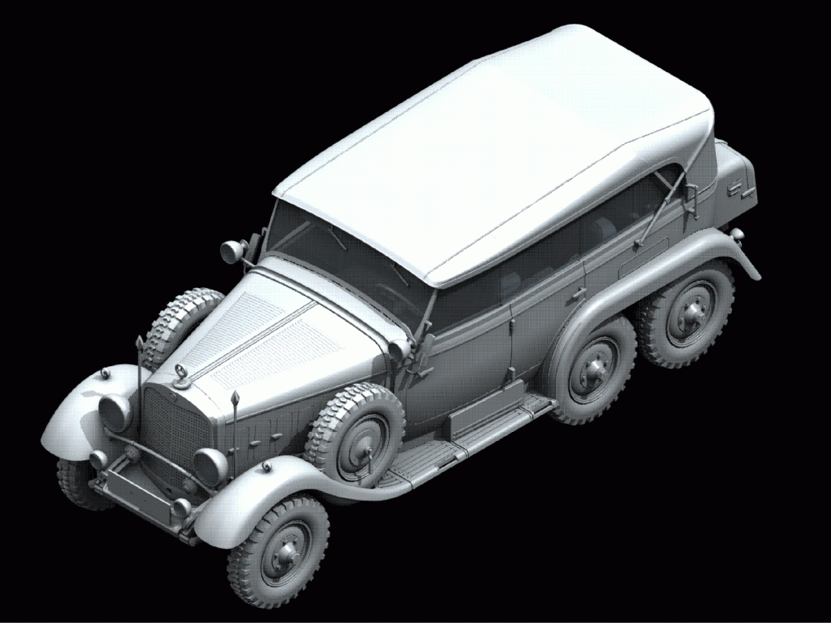 Zdjęcie dodatkowe produktu Typ G4 Soft Top 1:24 ICM 24012