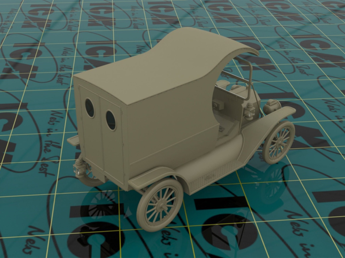 Zdjęcie dodatkowe produktu Model T 1912 Delivery Car with American Gasoline Loaders 1:24 ICM 24019