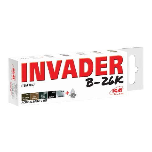 Acrylic paint set for Invader B26K ICM 3007