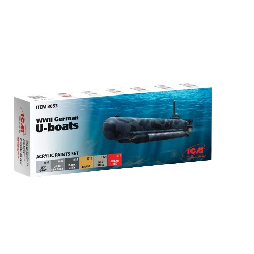 Acrylic paints set for WWII German U-boats ICM 3053