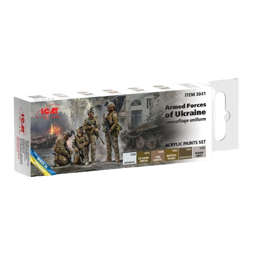 Acrylic paint set for Armed Forces of Ukraine ICM 3041