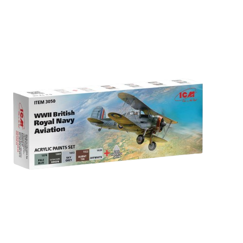 Acrylic paints set for WWII British Royal Navy Aviation ICM 3050