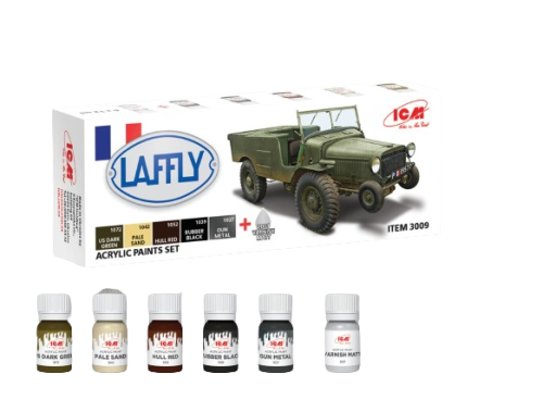 Acrylic paint set for LAFFLY V15T ICM 3009