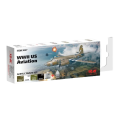 Zdjęcie główne produktu Acrylic paints set for WWII US Aviation ICM 3047
