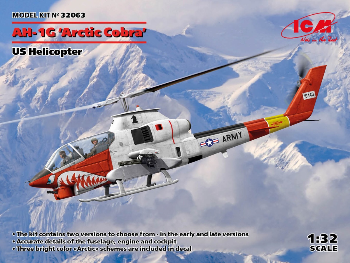 Zdjęcie główne produktu AH-1G Arctic Cobra 1:32 ICM 32063