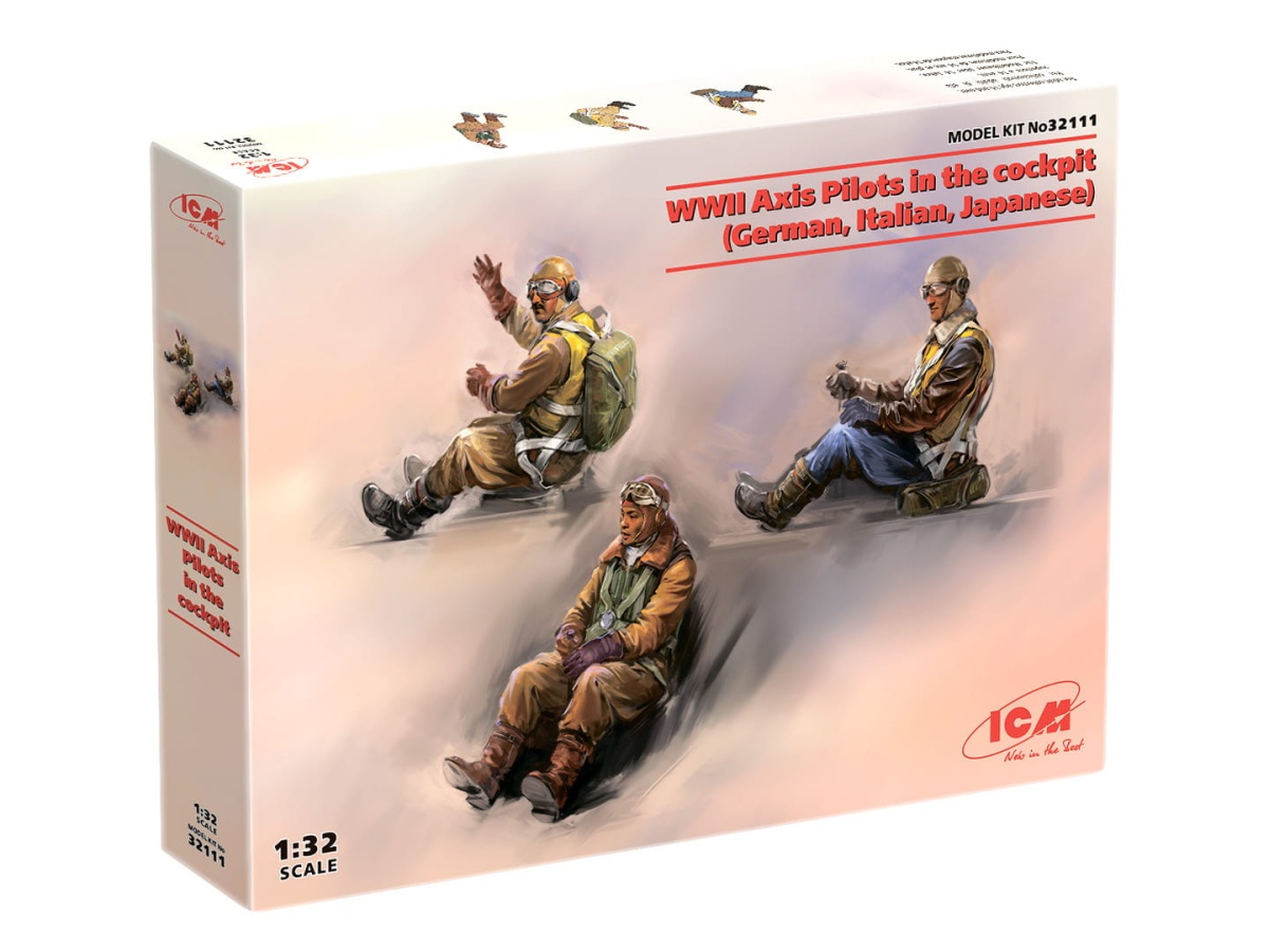 Zdjęcie dodatkowe produktu WWII Axis Pilots in the cockpit 1:32 ICM 32111