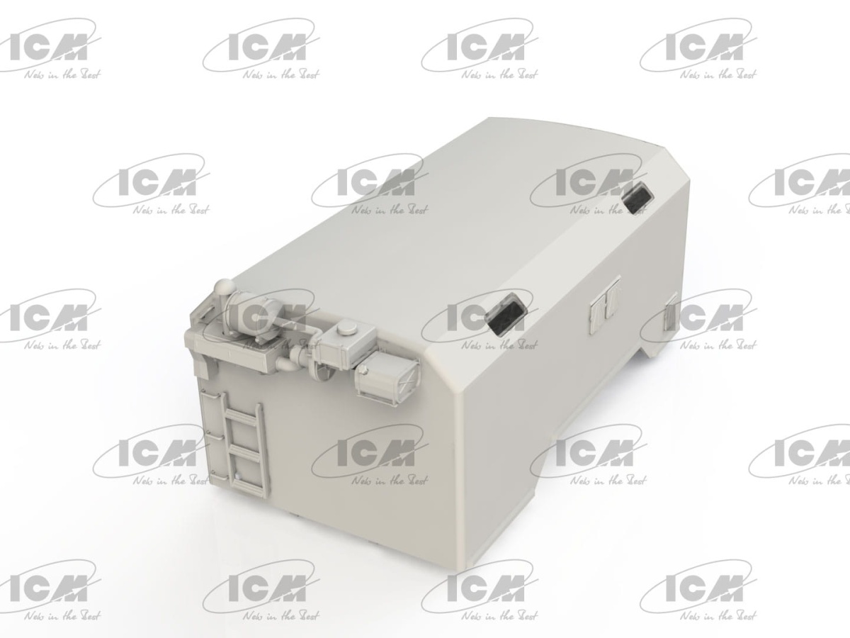 Zdjęcie dodatkowe produktu Truck box of military vehicle (KUNG) 1:35 ICM 35010