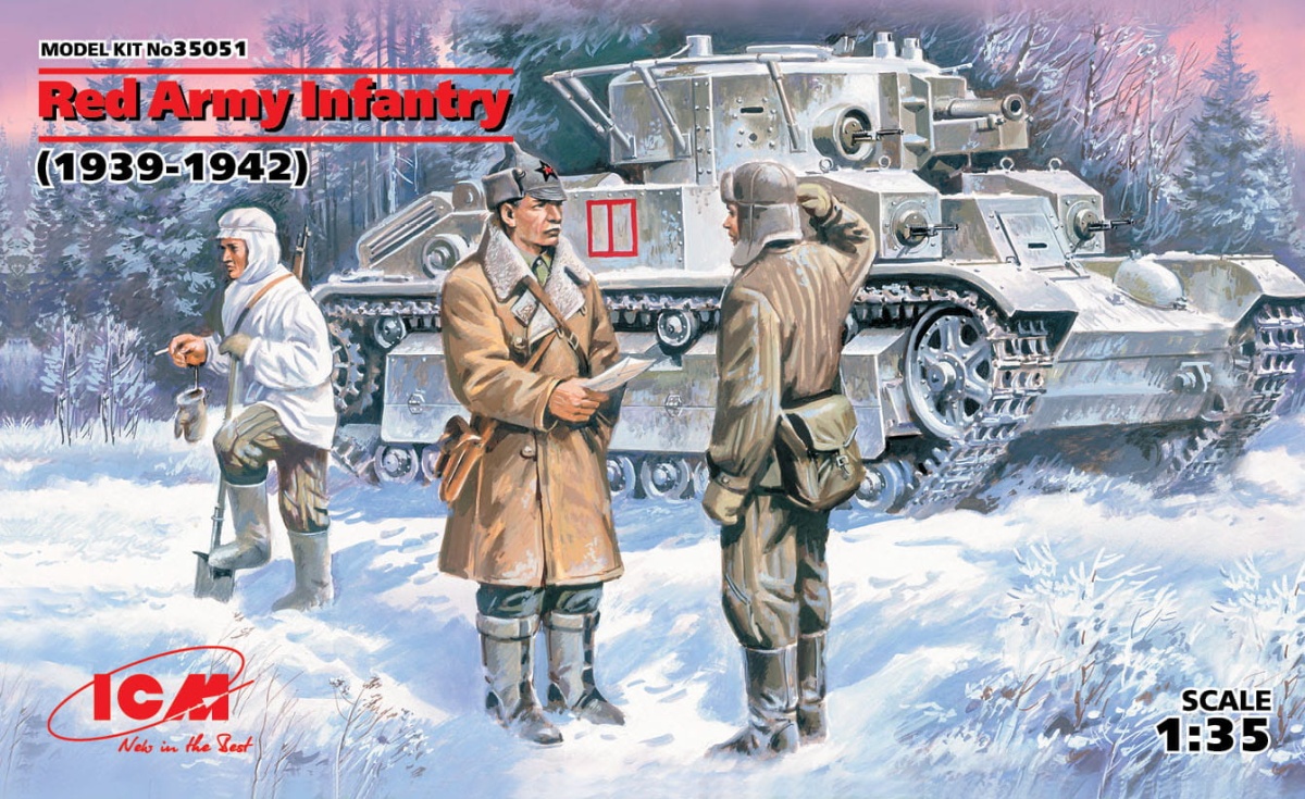 Zdjęcie główne produktu Red Army Infantry (1939-1942) 1:35 ICM 35051