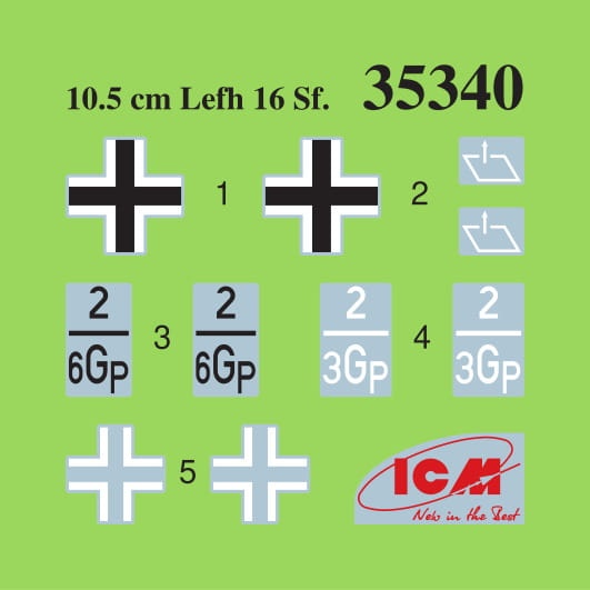 Zdjęcie dodatkowe produktu 10.5cm leFH 16(Sf) auf Geschutzwagen FCM36 (f) 1:35 ICM 35340