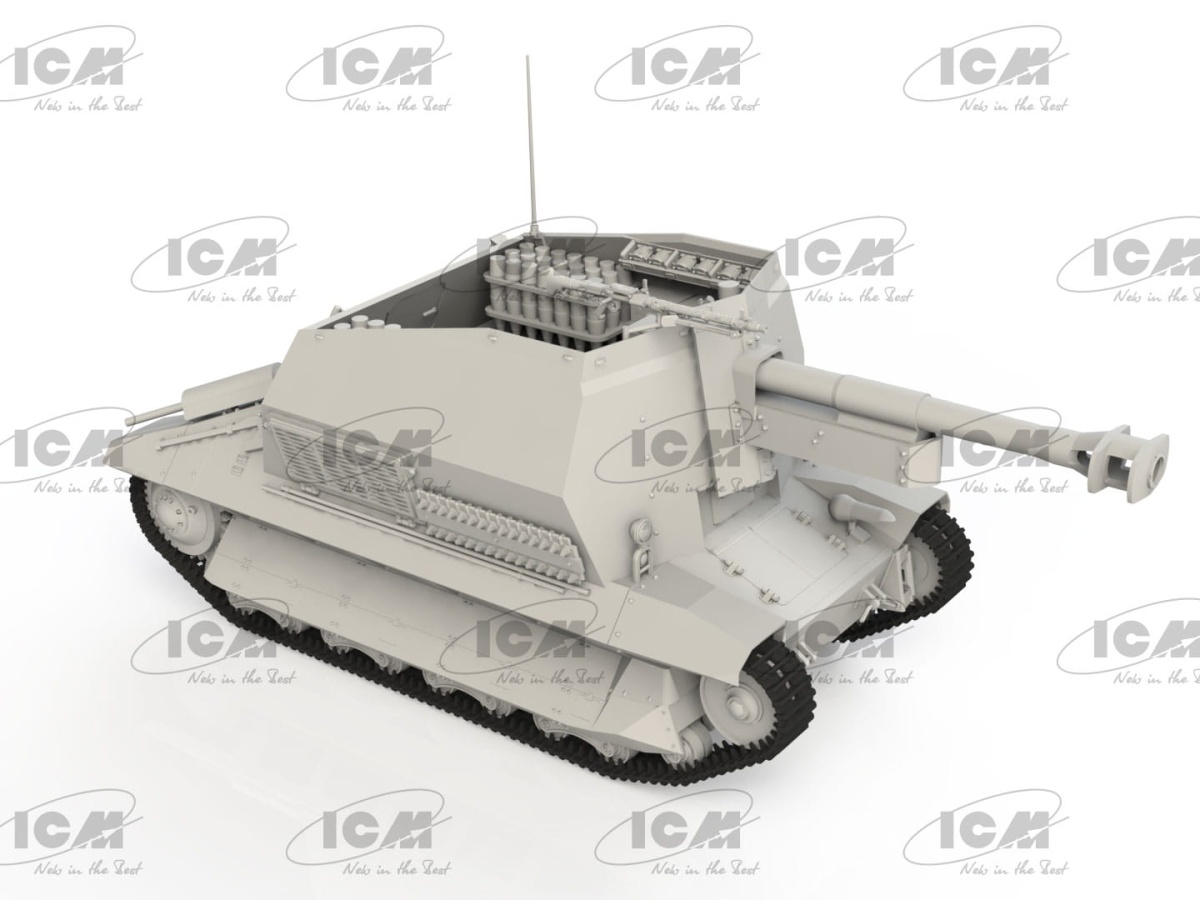 Zdjęcie dodatkowe produktu 10.5cm leFH 16(Sf) auf Geschutzwagen FCM36 (f) 1:35 ICM 35340