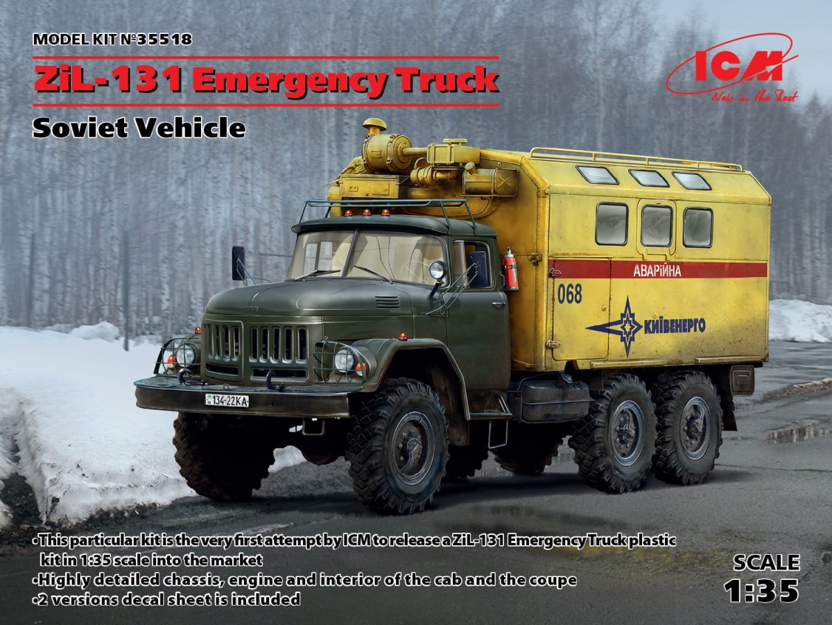 Zdjęcie główne produktu ZiL-131 Emergency Truck 1:35 ICM 35518