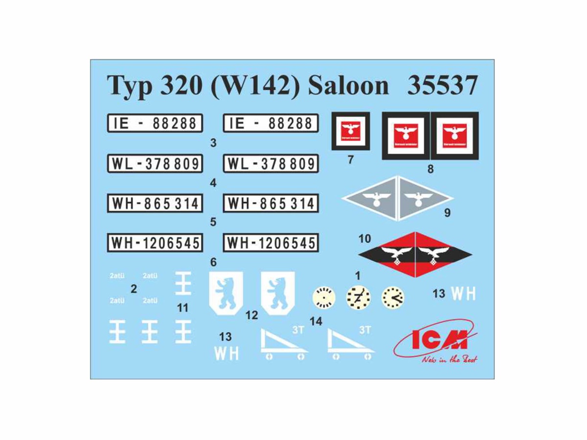 Zdjęcie dodatkowe produktu Typ 320 (W142) Saloon 1:35 ICM 35537