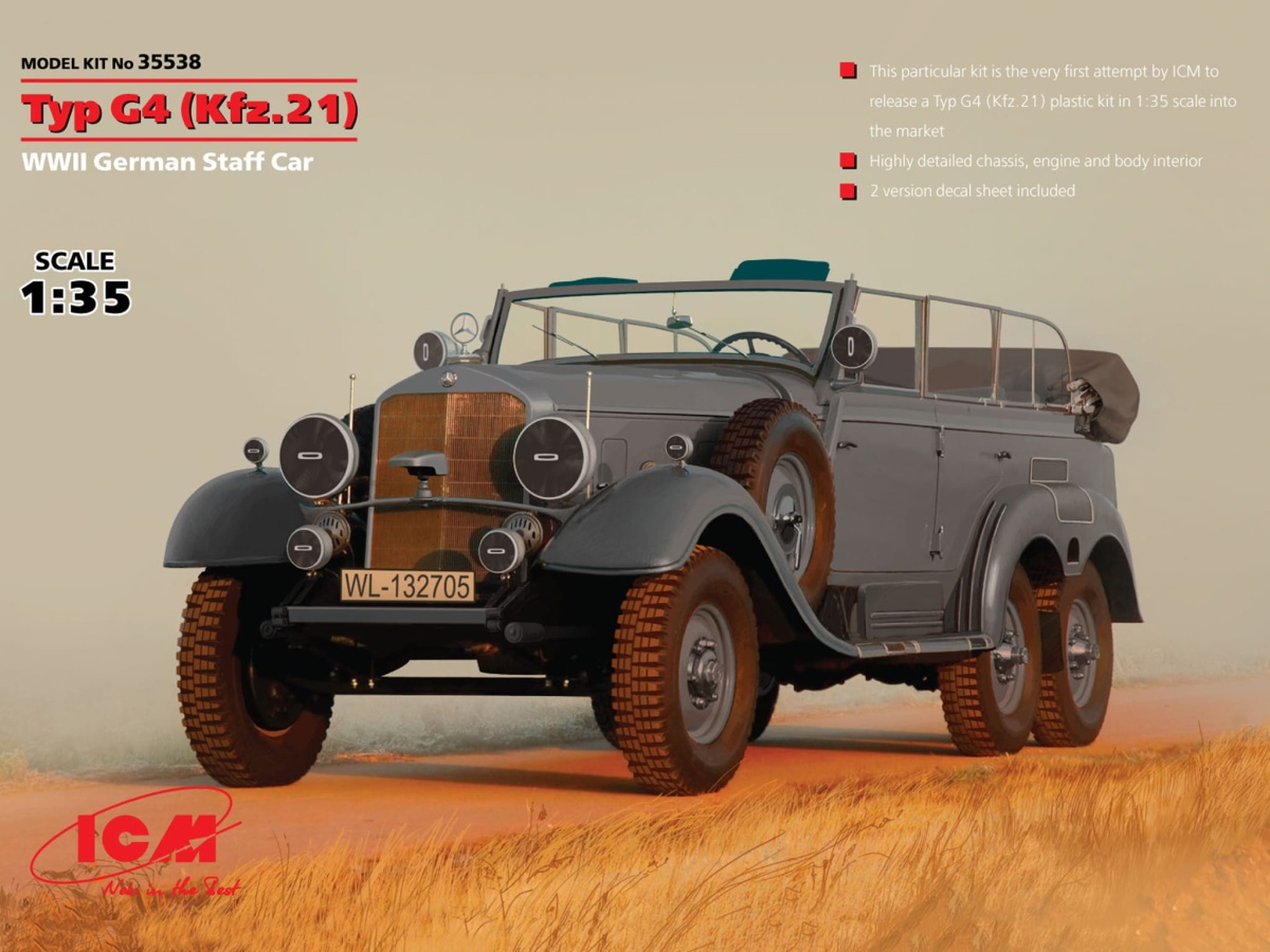Zdjęcie główne produktu Typ G4 (Kfz.21) 1:35 ICM 35538