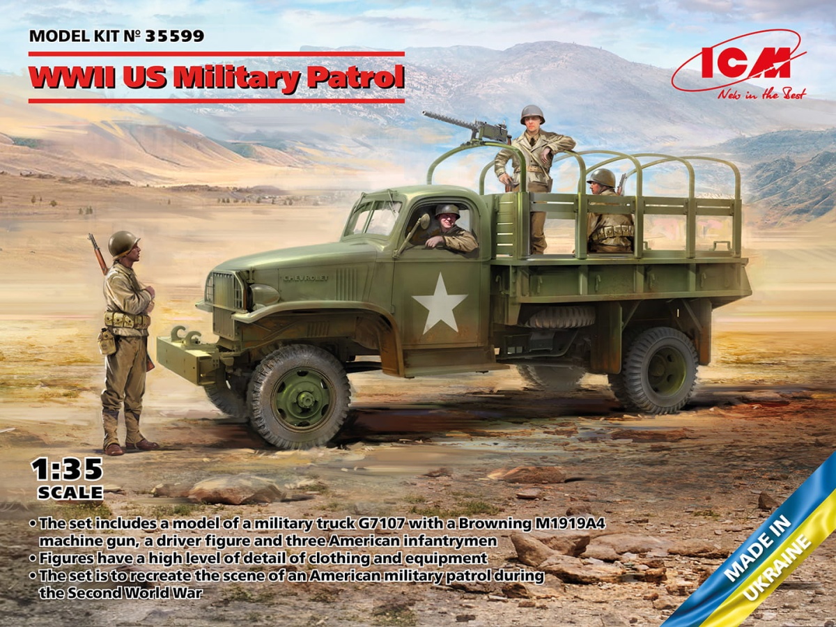 Zdjęcie główne produktu WWII US Military Patrol 1:35 ICM 35599