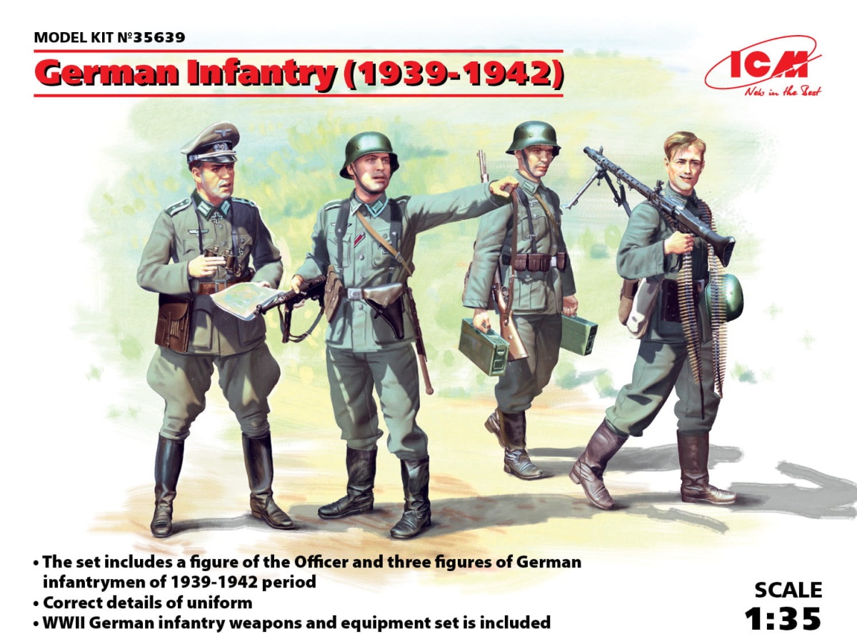 Zdjęcie główne produktu German Infantry (1939-1942) 1:35 ICM 35639